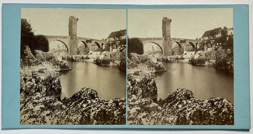 FRANCE Parc de Versailles c1865 Photo Stereo Diorama Vintage Albumine