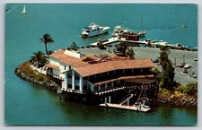 Tom Ham's Lighthouse Restaurant Harbor Island San Diego California Postcard 1984