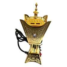 Elektrischer Weihrauch Brenner Gold &ndash; Orientalisches Design Bakhoor & Weihrauch