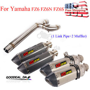 For Yamaha FZ6 FZ6N FZ6S Motorcycle Exhaust Muffler Connect Pipe Slip on System