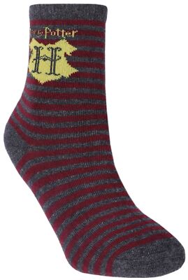Grau-burgunderrote Socken Harry Potter