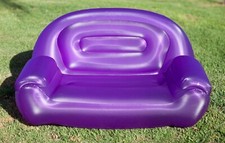 Air Sofa Blow Up Inflatable Couch 54" x 28" x 28" Purple - Kids Pets Love It