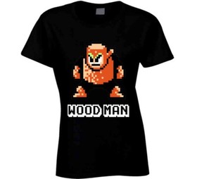 Wood Man Mega Man 2 Robot Enemy NES Video Game T Shirt