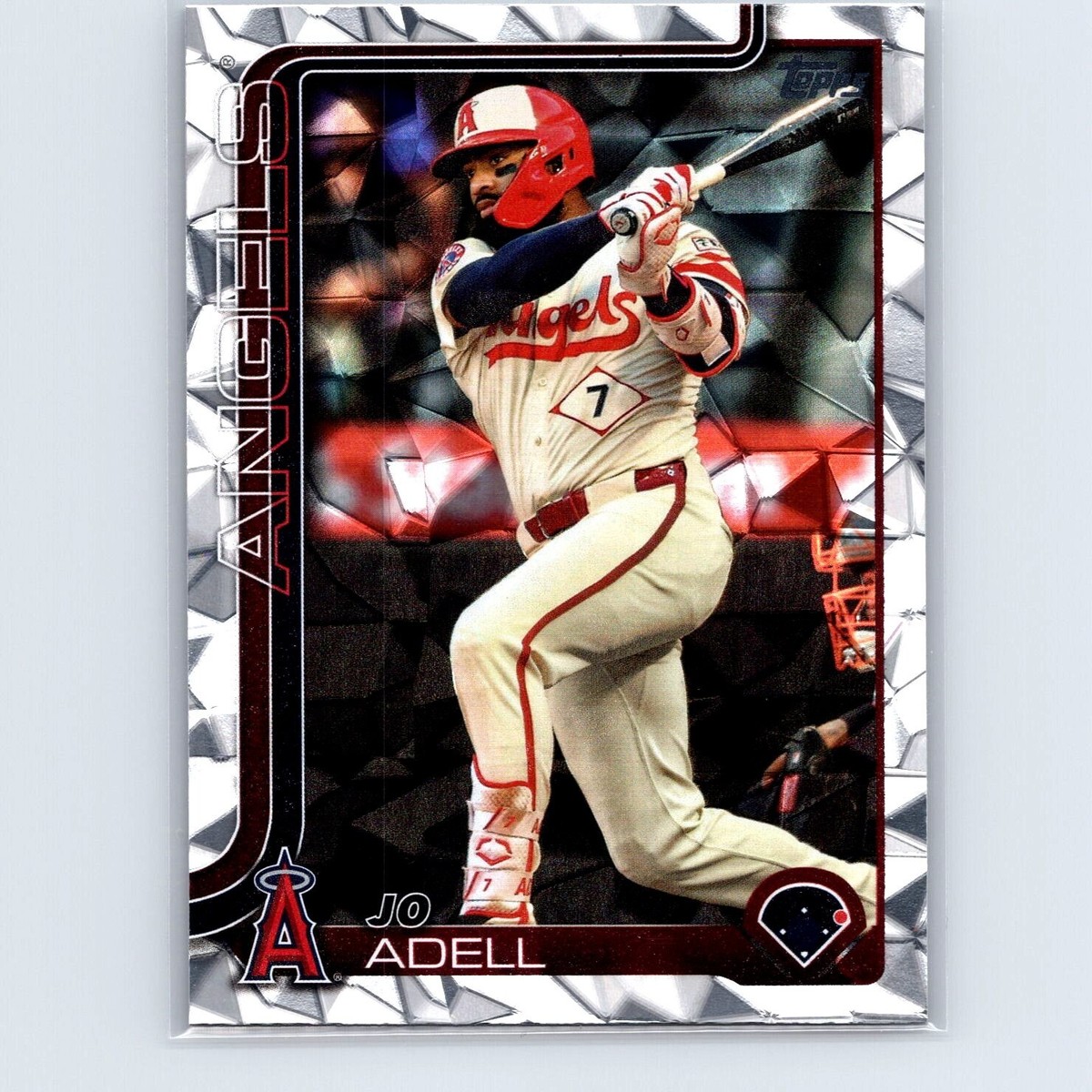 MLB 1年目 JO ADELL ref auto JO ADELL 2025 Topps Series 1 GOLD PARALLEL #'d 1112/2025