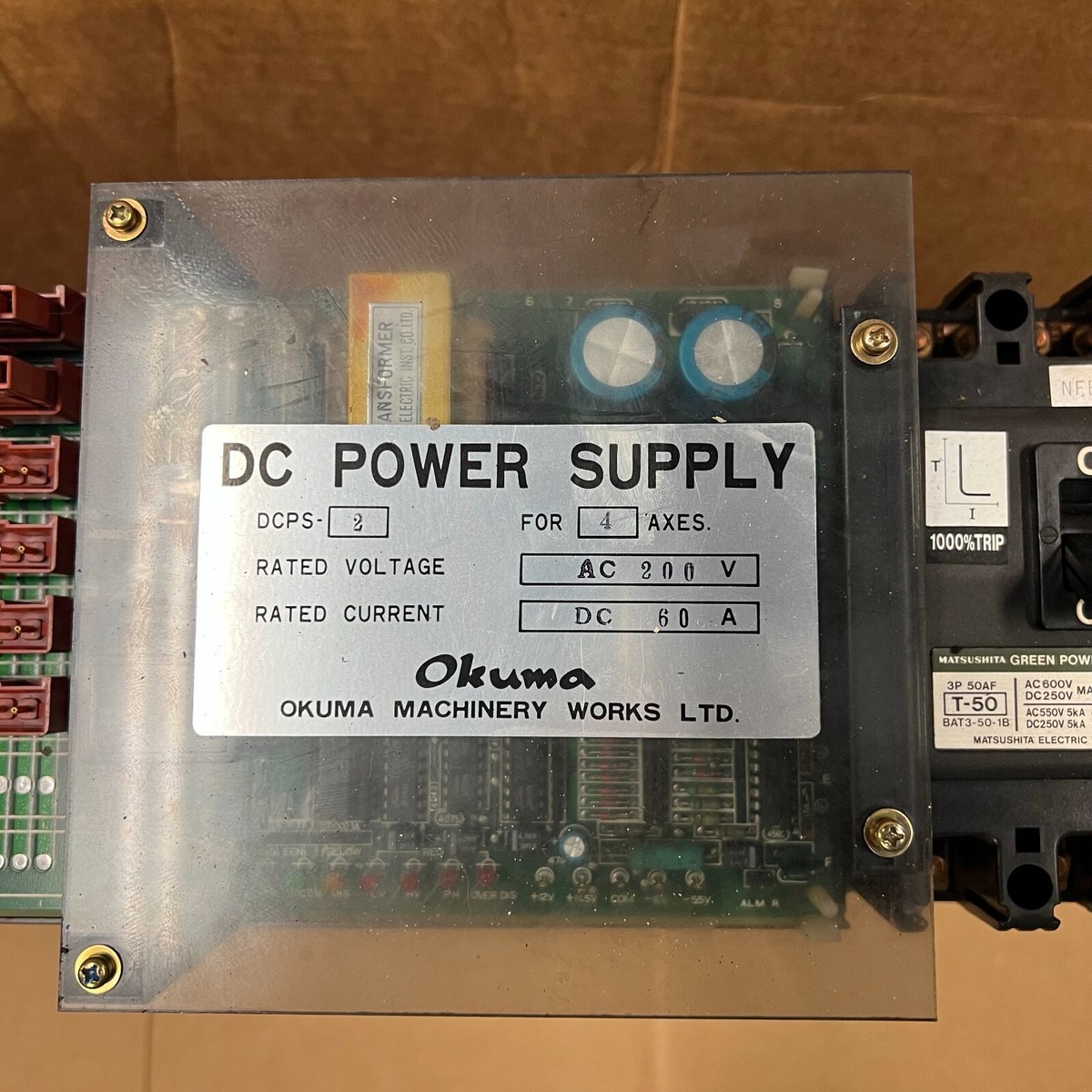 Okuma DC Power Supply DCPS-2 Axis Control Supply WORKING