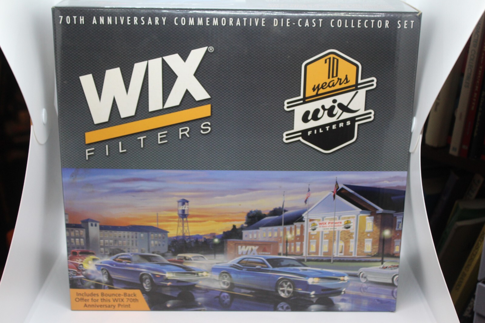 ERTL WIX 70th ANNIV. COMMEMORATIVE TWO DODGE CHALLENGERS  DIECAST SET in BOX