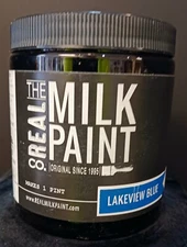 The Real Milk Paint Co. Makes 1 Pint Powder LAKEVIEW BLUE For Environment