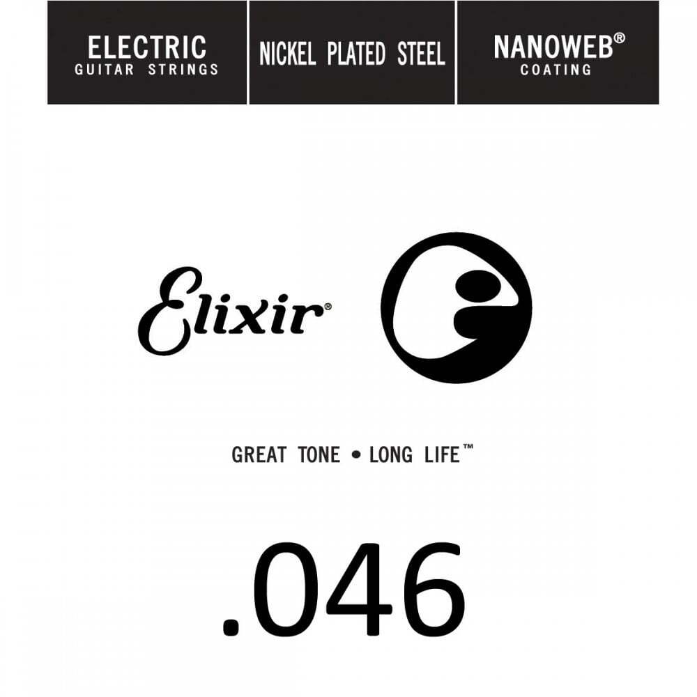 Elixir Nanoweb Nickel Wound 46 (.046"") Electric Guitar Single String