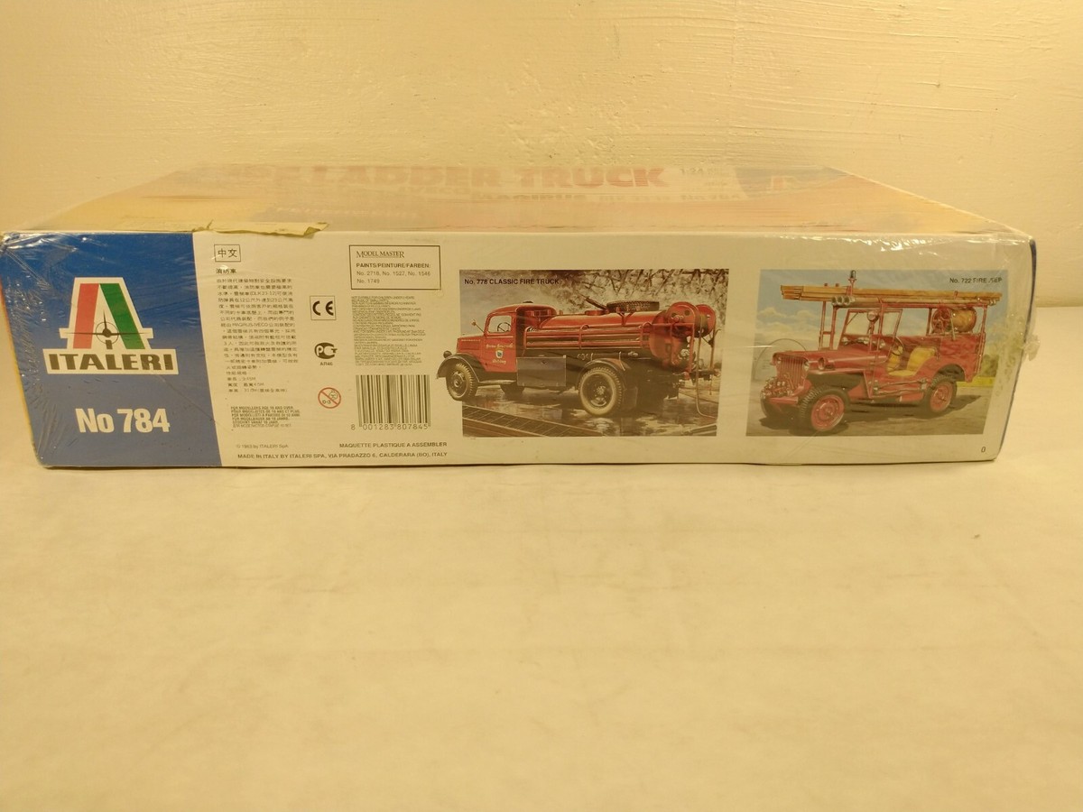 Italeri Iveco-Magirus DLK 23-12 Fire Ladder Truck 1:24 Scale Model