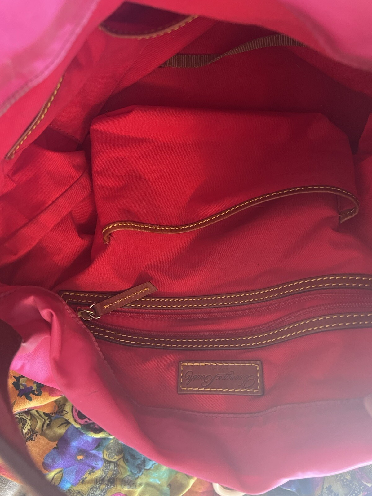 pink vinyl Dooney and Bourke handbag Gem