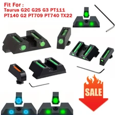 Upgraded GLOW Fiber NIGHT SIGHTS For Glock 17,19,22,23,26,27,33,34,35,37,38,39