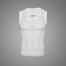 Base TT Carbon Sleeveless Cycling BASE LAYER in White - by Outwet