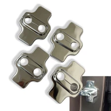 Polished Silver Stainless Door Latch Striker Cover Fits 99-06 Escalade