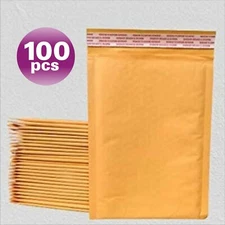 SuperPackage® 100 #4  9.5 X 13.5  Kraft Bubble Mailers Padded Envelopes 100KB#4