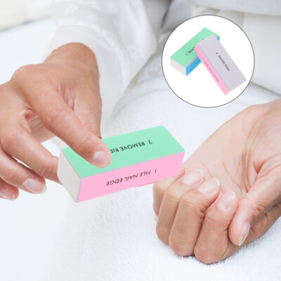 10 Pcs Nail Emery Board Sponge Buffer Art Sanding Block Polishing File Product