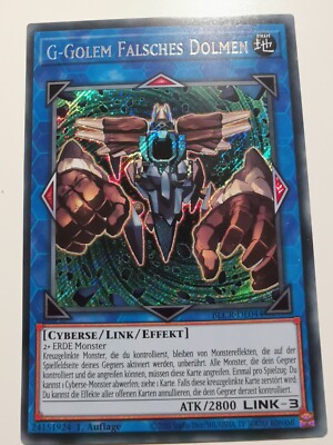 YUGIOH!! G-Golem Falsches Dolmen BLCR-DE044! Secret Rare! Near Mint! 1st!