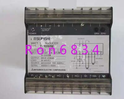 1pc used MITSUBISHI current transmitter T-101HW