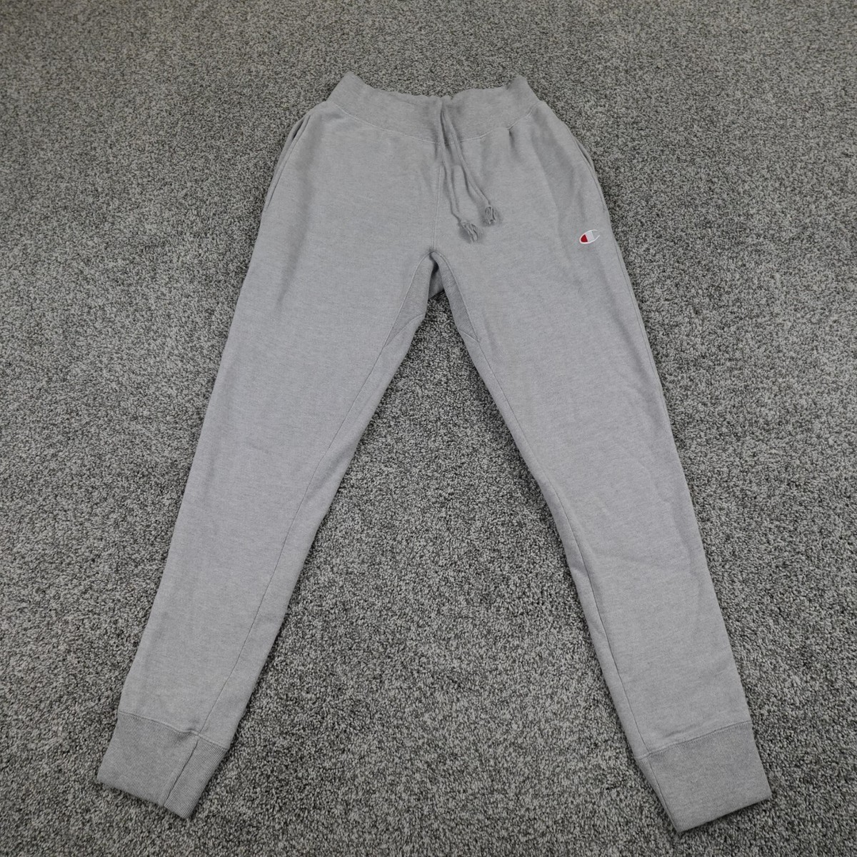 Champion Pants Mens Small Gray Reverse Weave Sweatpants Athletic
