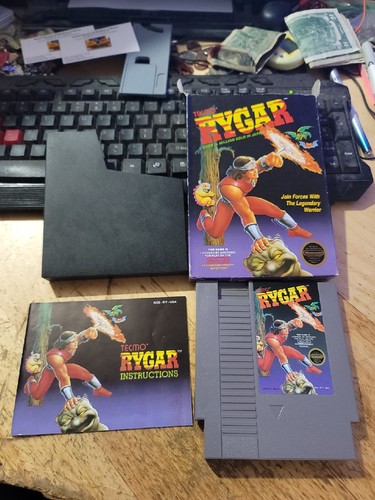 Rygar Nintendo NES Complete With Box CIB Game Manual Original Tecmo Box Damaged