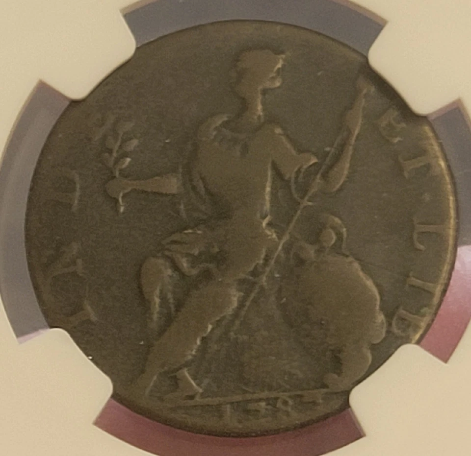 1787 connecticut horned bust  NGC vf 25 - Image 3 of 3