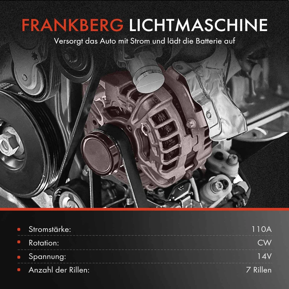 Generatore alternatore 110A 14V per Renault Clio III Modus/Grand Modus F/JP0 - Immagine 3 di 4