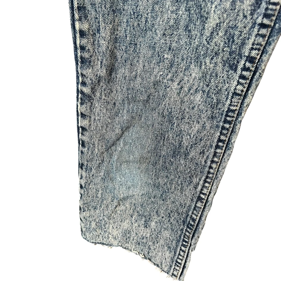 VTG orange tab Levi’s acid wash denim jeans cropped boys size 14 - Image 4 of 4