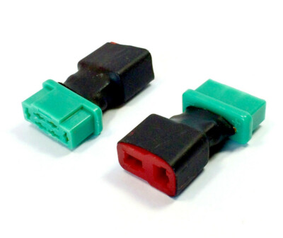   2 Stück Adapter MPX 6Pin Stecker auf T-Dean 2Pin Female Buchse Lipo RC 30A  