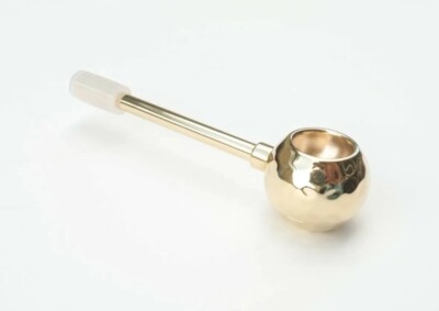 Rock & Roll Screenless CNC Brass Machined Tobacco Smoking Pipe Made In The USA