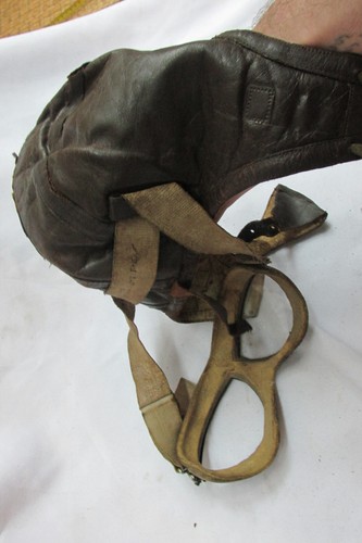 Leather Flying Coat 1918 WWI Cebe 4000 Pilot Glases Original Leather Combat ! - Picture 10 of 15