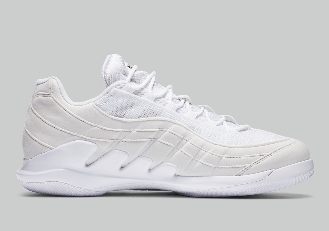 Size 11 - NikeCourt Zoom Vapor X Air Max 95 Triple White for sale