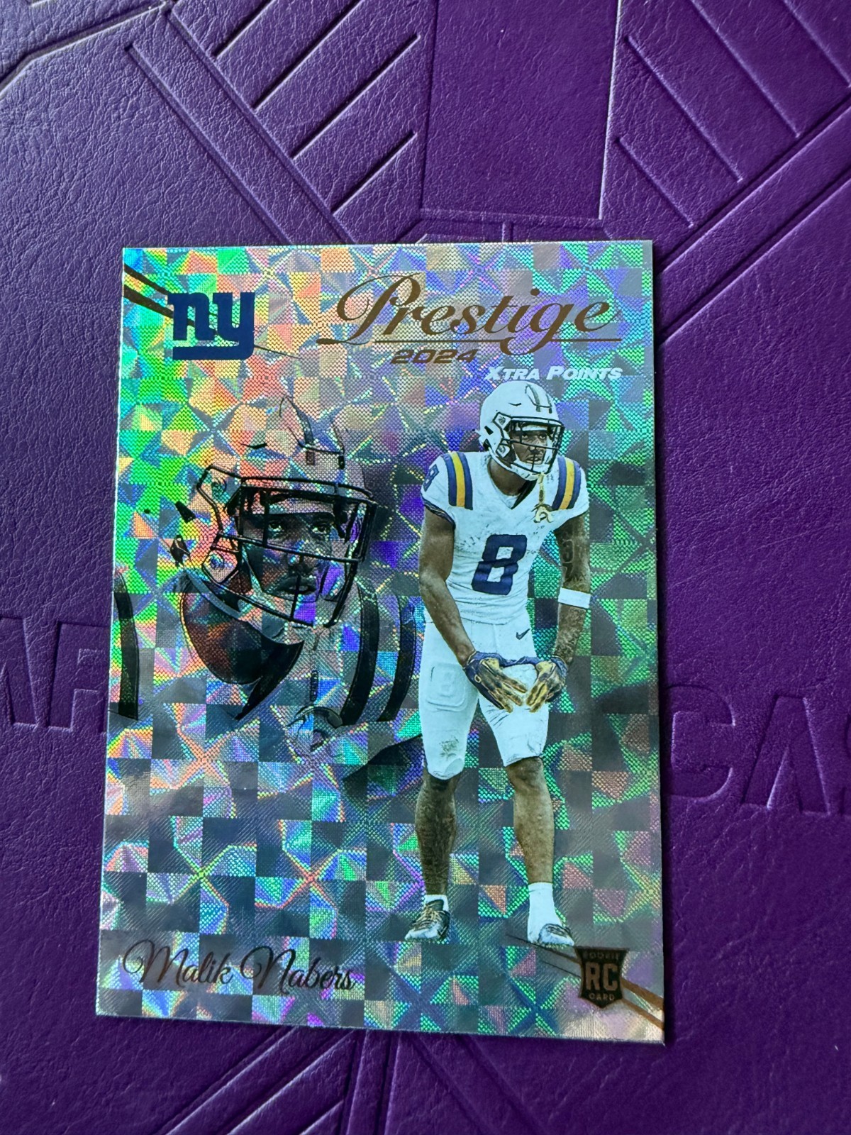 2024 Panini Prestige - Rookies Malik Nabers #306 Xtra Points Hyper (RC)