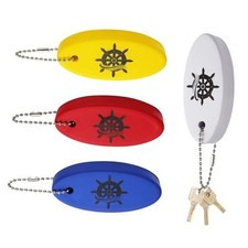 4pcs Boat Key Floating Keychain, Float Boating Key chain Foam PU Rescue Tube
