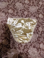Vtg Victoria's Secret Satin Second Skin Brief Panties Size Medium