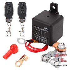 Remote Battery Disconnect Switch 12V Battery Kill Switch for Car Upgraded 200A