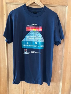 Vintage LINC Computer MIT Apple Tech T-Shirt 80s 90s Screen Stars Large LG