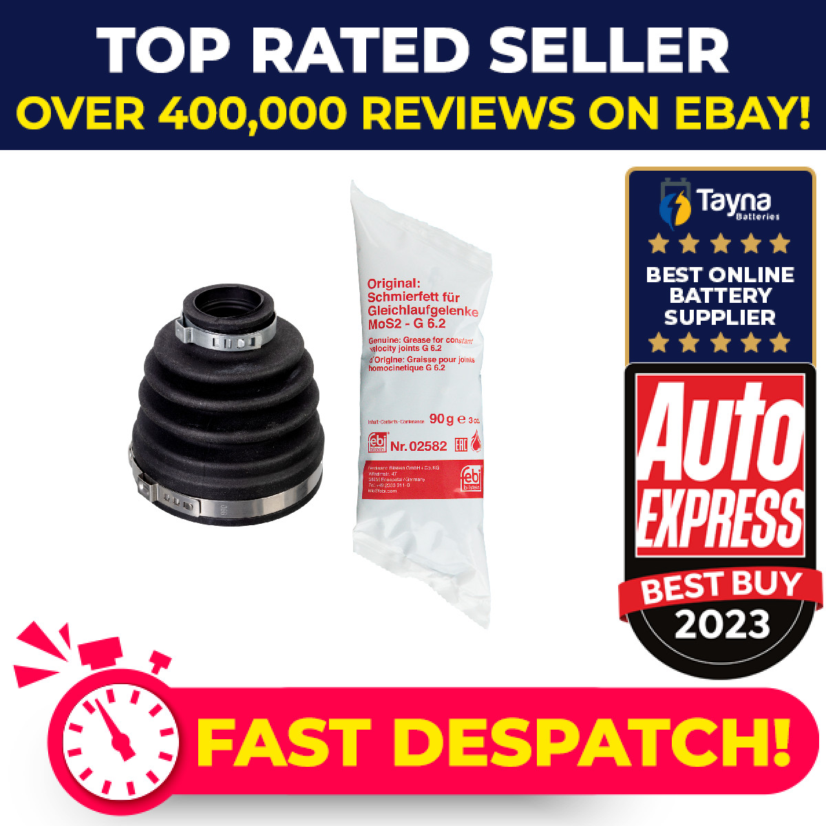 CV Joint Boot 175240 Febi C.V. Driveshaft Gaiter 397416095R 397416095RSK1 New