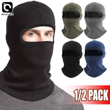 1/2 Pack Winter Balaclava Hat Full Face Mask Fleece Thermal Windproof Men Women