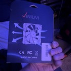 INIUVI 120mm Black LED Case Fan 42.1 CFM 1000 RPM 12V 3-Pin Hydraulic — photo 2