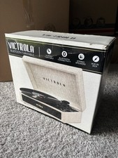 Victrola Parker Bluetooth Suitcase Record Player 3-speed Turntable - Light Beige
