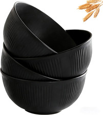 Cereal Bowls Set of 4 Plastic Reusable Dishwasher Microwave Safe Snack Salad UK