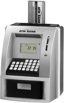 Toy Talking ATM Bank ATM Machine Savings Bank for Kids  Works  a Real One- Depos