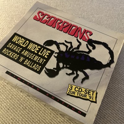 Scorpions - zur tour  91 - 3 CD box set - world wide live, savage amusement 
