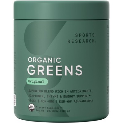 Organic Greens Original (30 Servings) - Superfood Powder for Energy & Detox