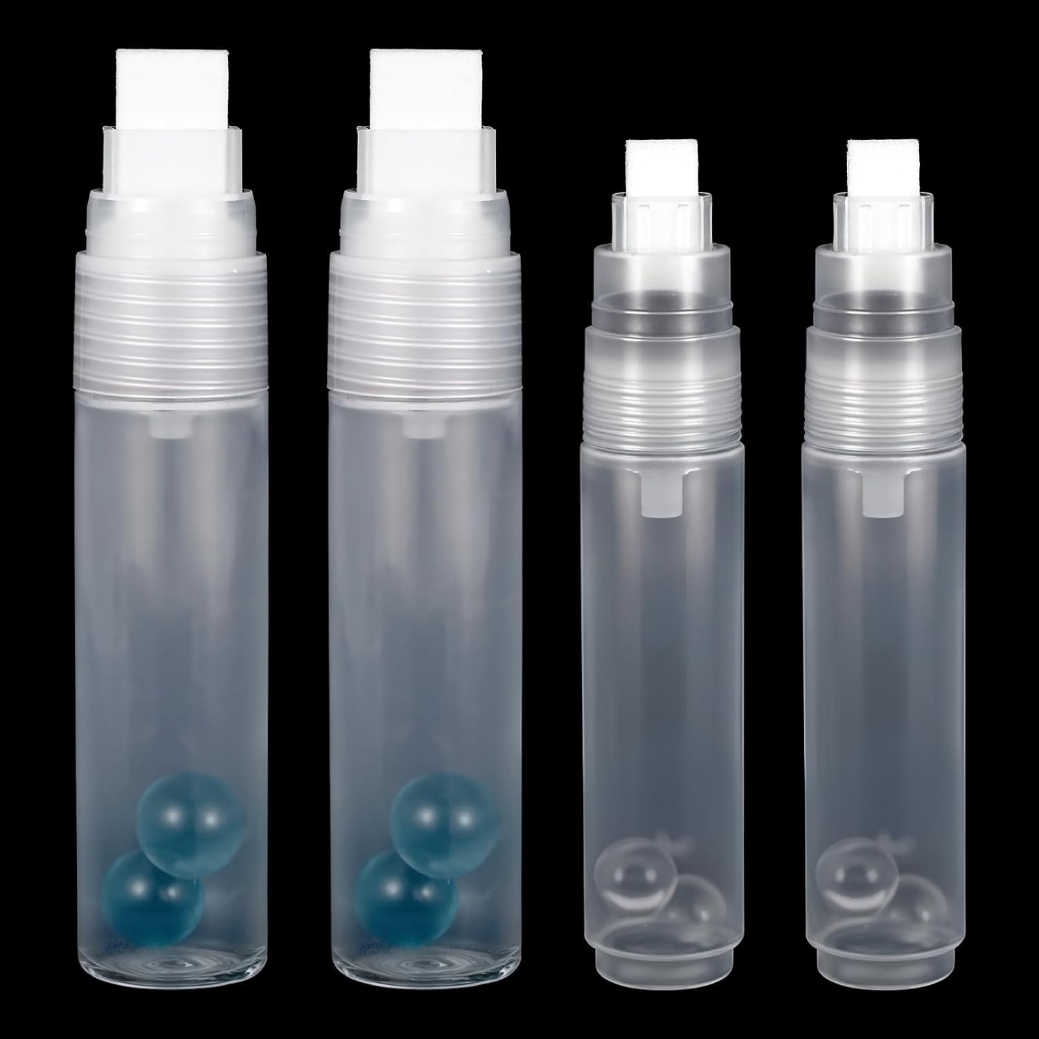 Acrylic Paint Pens Empty Flat Head Fillable Clear