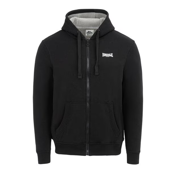 Blouson Lonsdale à Capuche Doublure Sherpa - Tailles S à XXL, Neuf Avec étiquettes