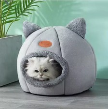Deep Sleep Cozy Cat Bed, Winter Pet Cave Tent for Cats Small Dogs