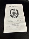 Welcome Aboard USS Simpson FFG 56 3 page Program 1989 or later — photo 2