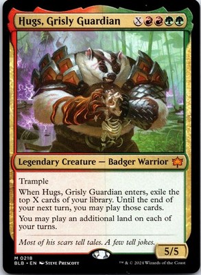 Hugs, Grisly Guardian 218 Mythic Bloomburrow Magic: The Gathering Near Mint