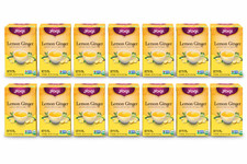 Yogi Tea Lemon Ginger Tea- 16 Tea Bags per Pack 14 Packs - Best Before 03/24/27