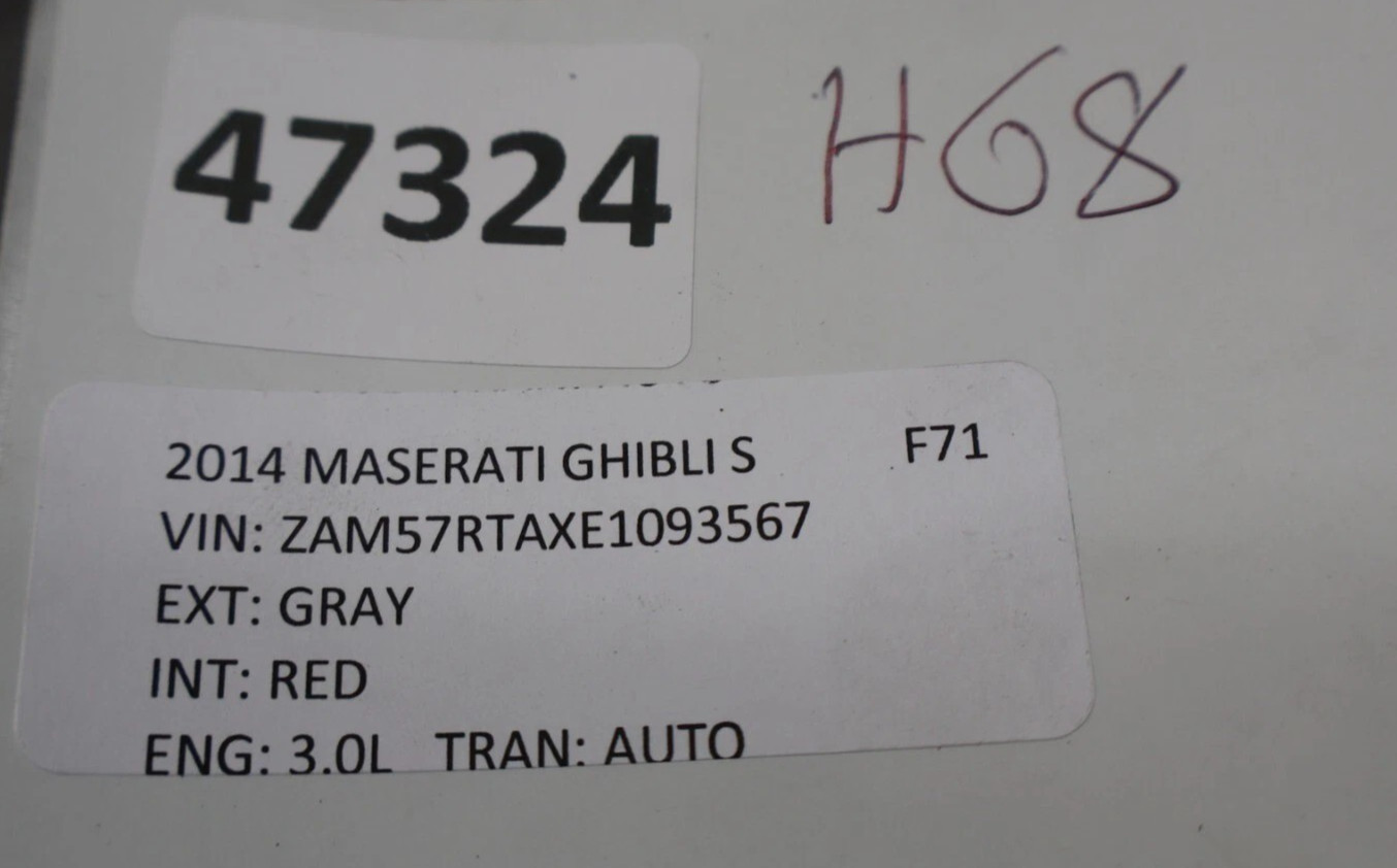 14-17 Maserati Ghibli M157 Engine Motor Fuse Box Battery Relay Assembly Oem